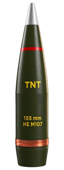 155 MM M107 (Filled Shell)